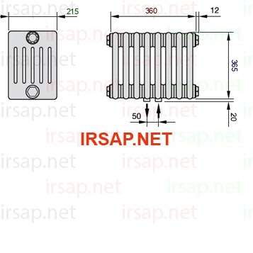 Радиатор IRSAP Tesi 60365/8 T50 CL 01